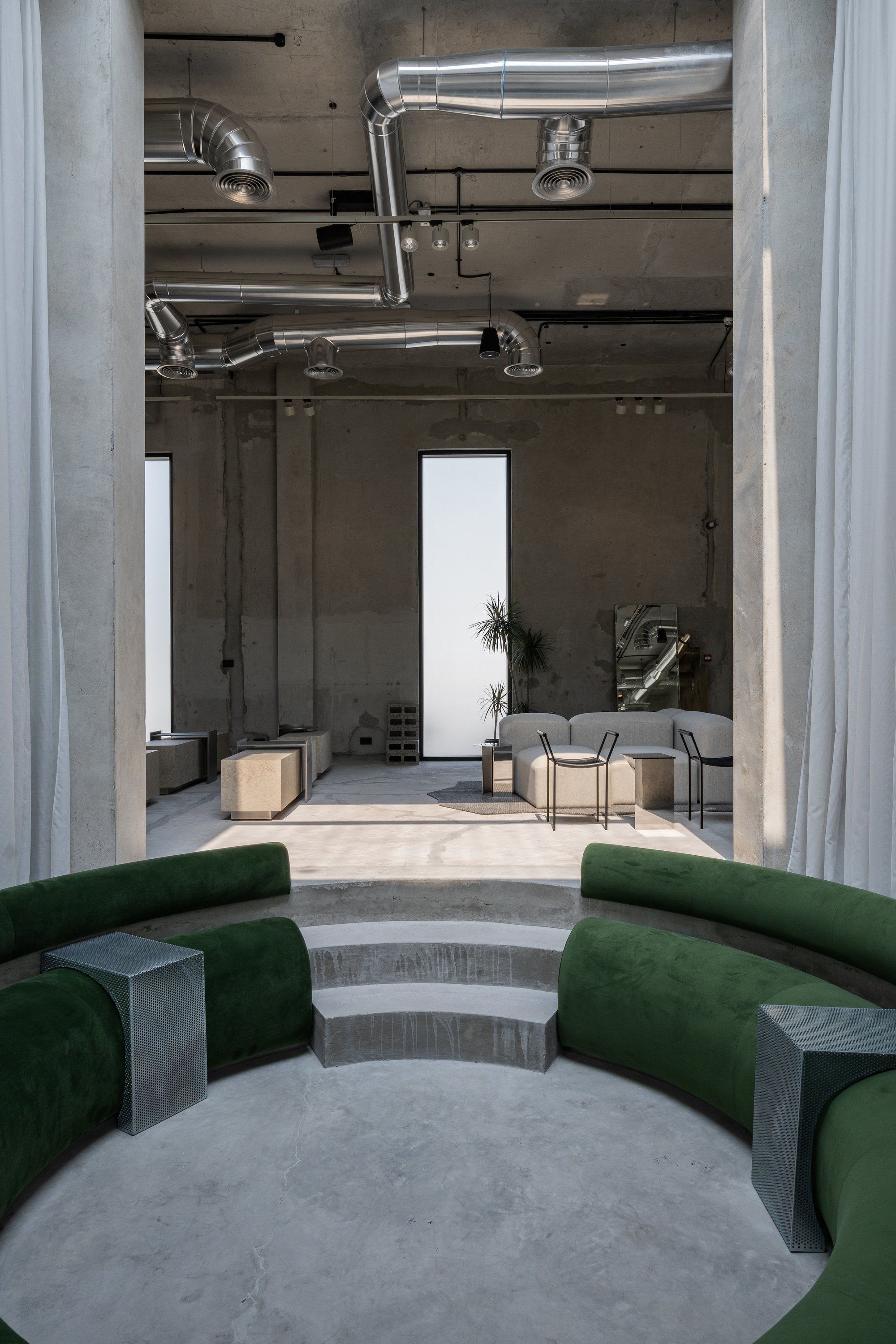 Shell+Core Carve a Brutalist Coffee House and Concept Store from Raw Concrete in Dubai