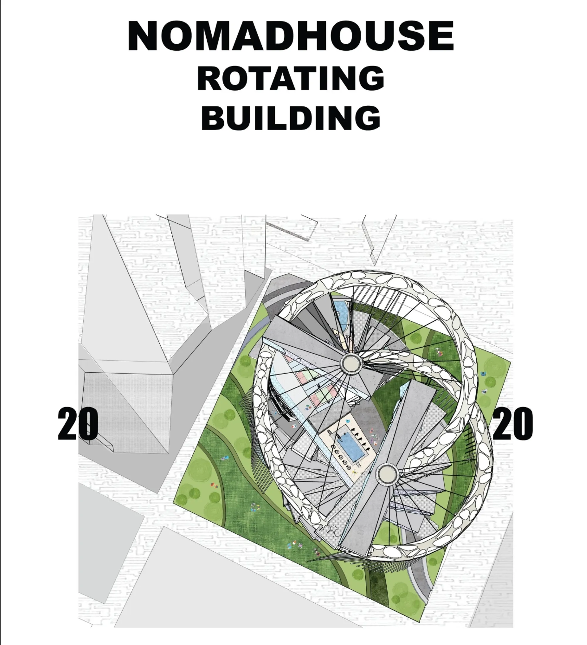 NomadHouse Rotating Building: Kinetic Architecture for Flexible Urban Living