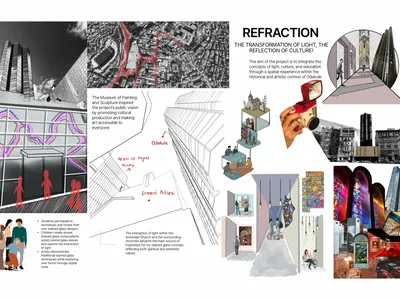 REFRACTION: Reinterpreting Cultural Heritage Through Light, Interaction, and Spatial Experience