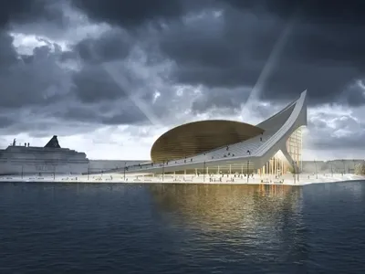 Opera in Sight: An Iceberg Form That Merges Tallinn's Skyline with the Baltic Sea