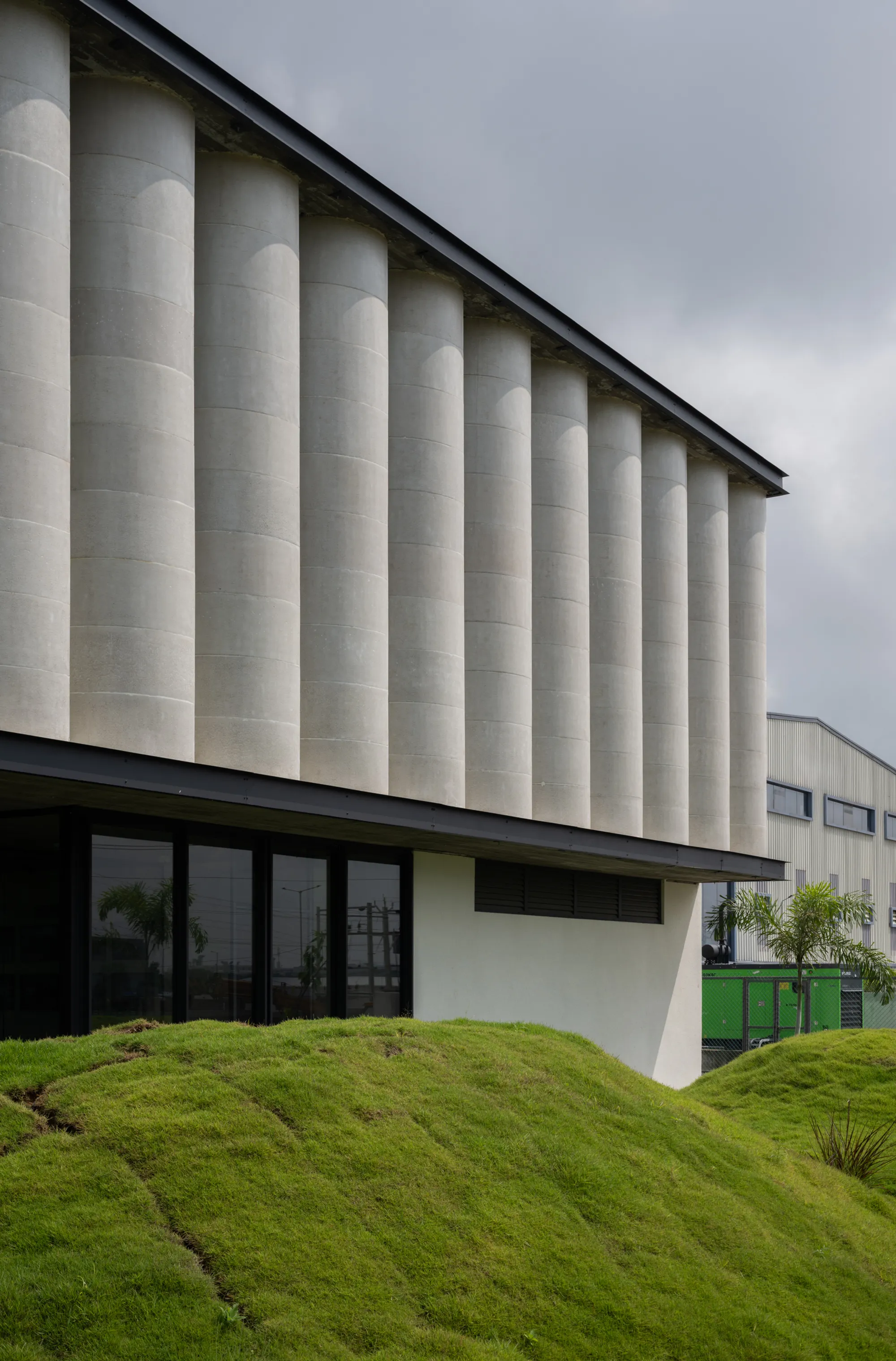 KSM Architecture Wraps a Chennai Water Treatment Factory in Arced Concrete Sun Shaders