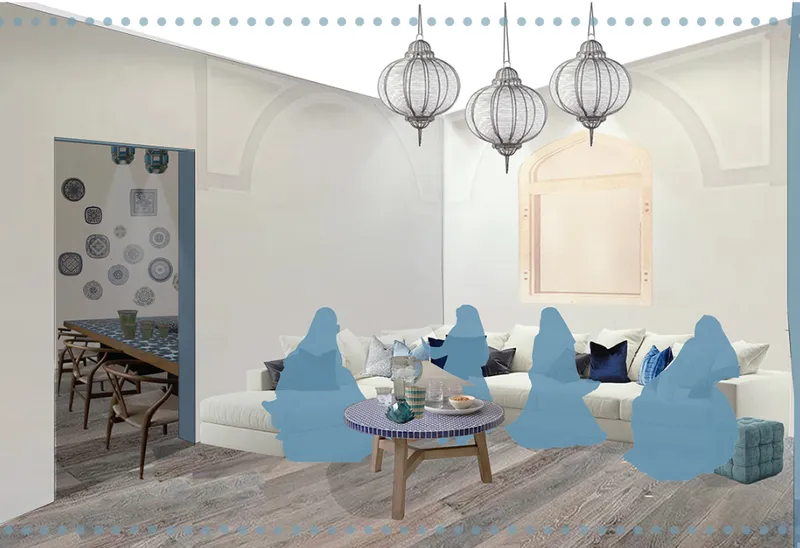 Shared living area creates a welcoming setting for conversation, relaxation, and community interaction.