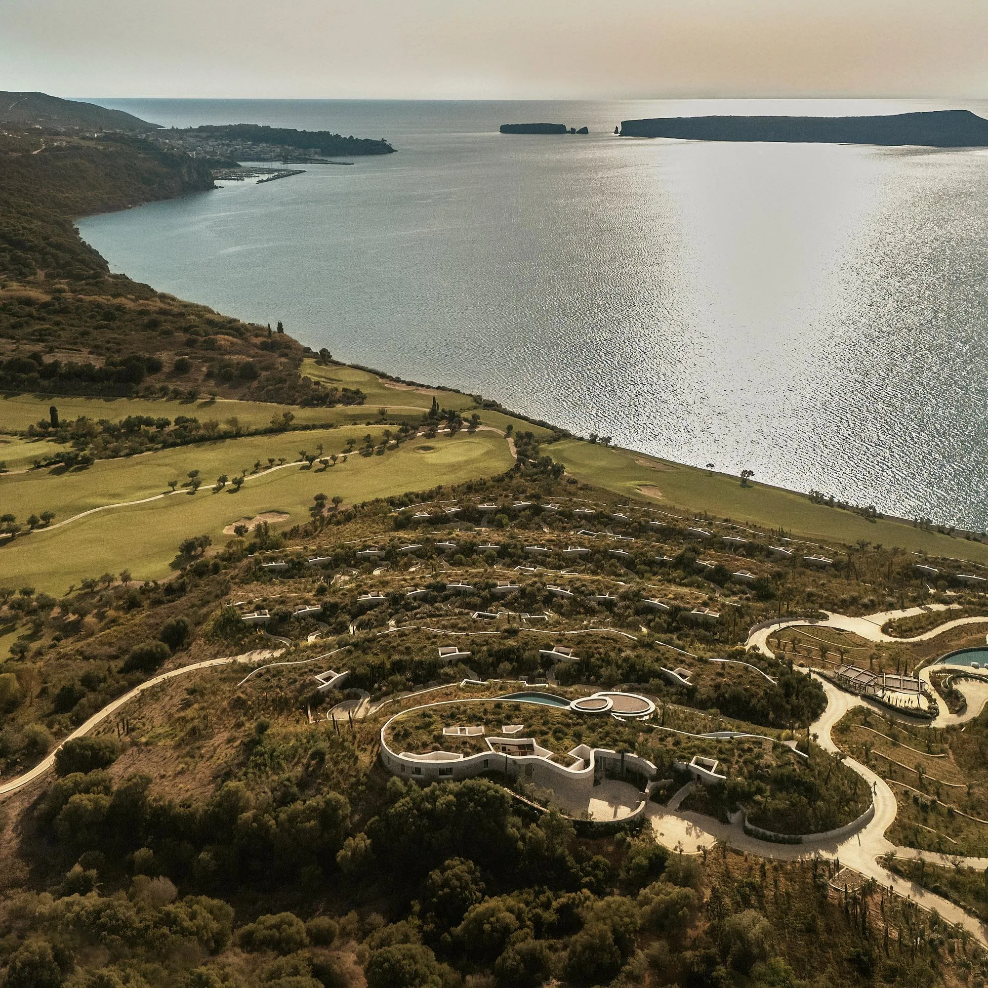 A.N. Tombazis and K-Studio Bury a Luxury Resort into a Peloponnese Hillside