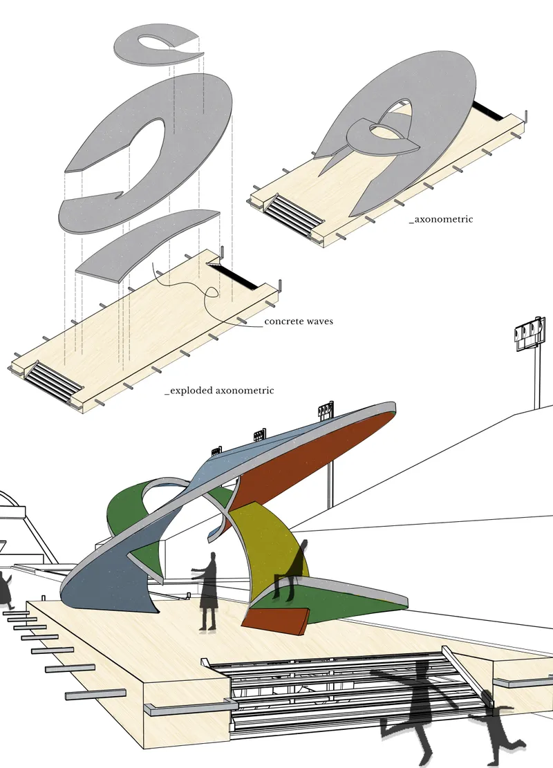 Sculptural performance float designed as an adaptable stage and exhibition space for cultural and artistic events