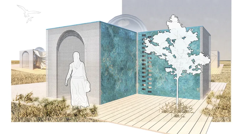The Silk Road Housing transforms emergency shelter into a permanent home through modular Persian-inspired design