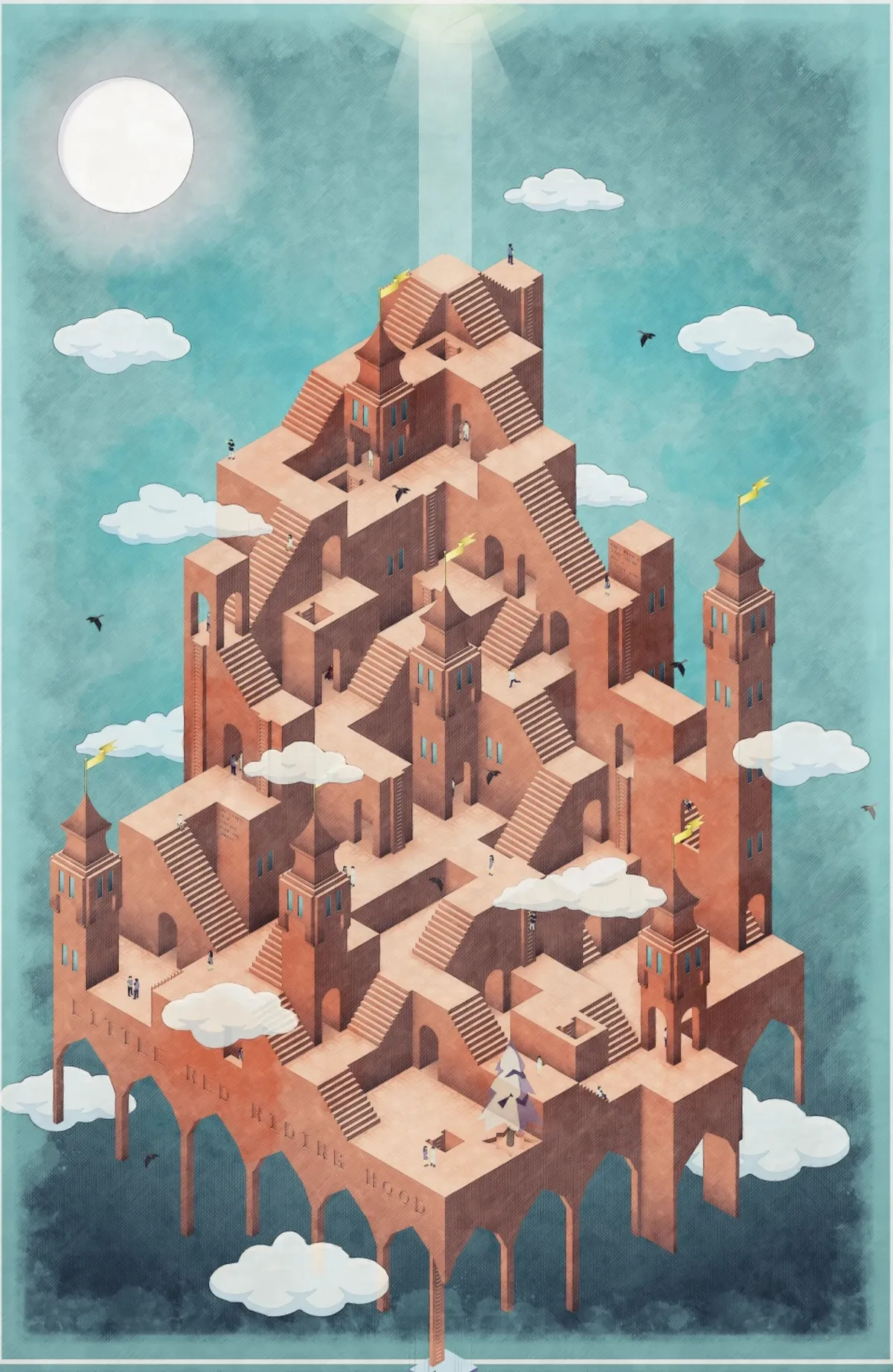 Looping Tale: Architectural Visualization Reimagines Little Red Riding Hood as an Endless Spatial Journey