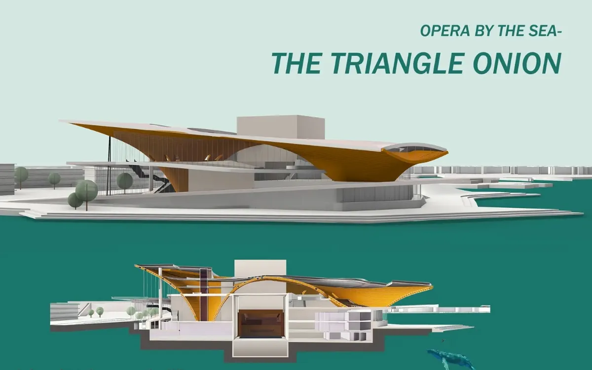 The Triangle Onion: Modern Architecture Shaped as a Multilayered Opera House