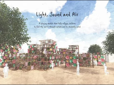Light, Sound and Air: Modular Playground Design for Refugee Children