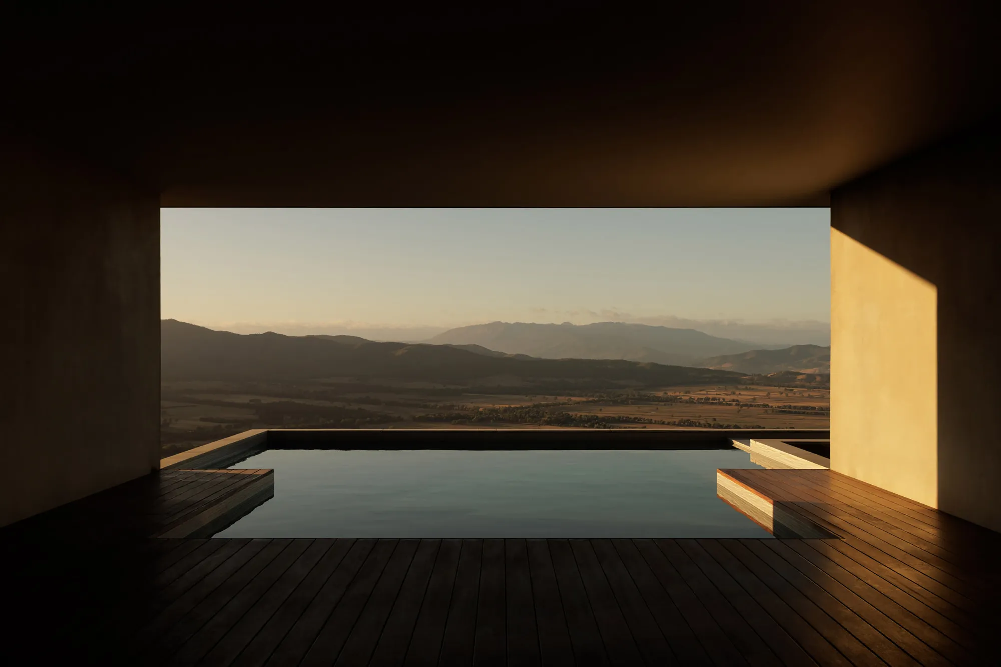 Schmölzer Architecture Tucks a Concrete Courtyard House into a Victorian Alps Escarpment