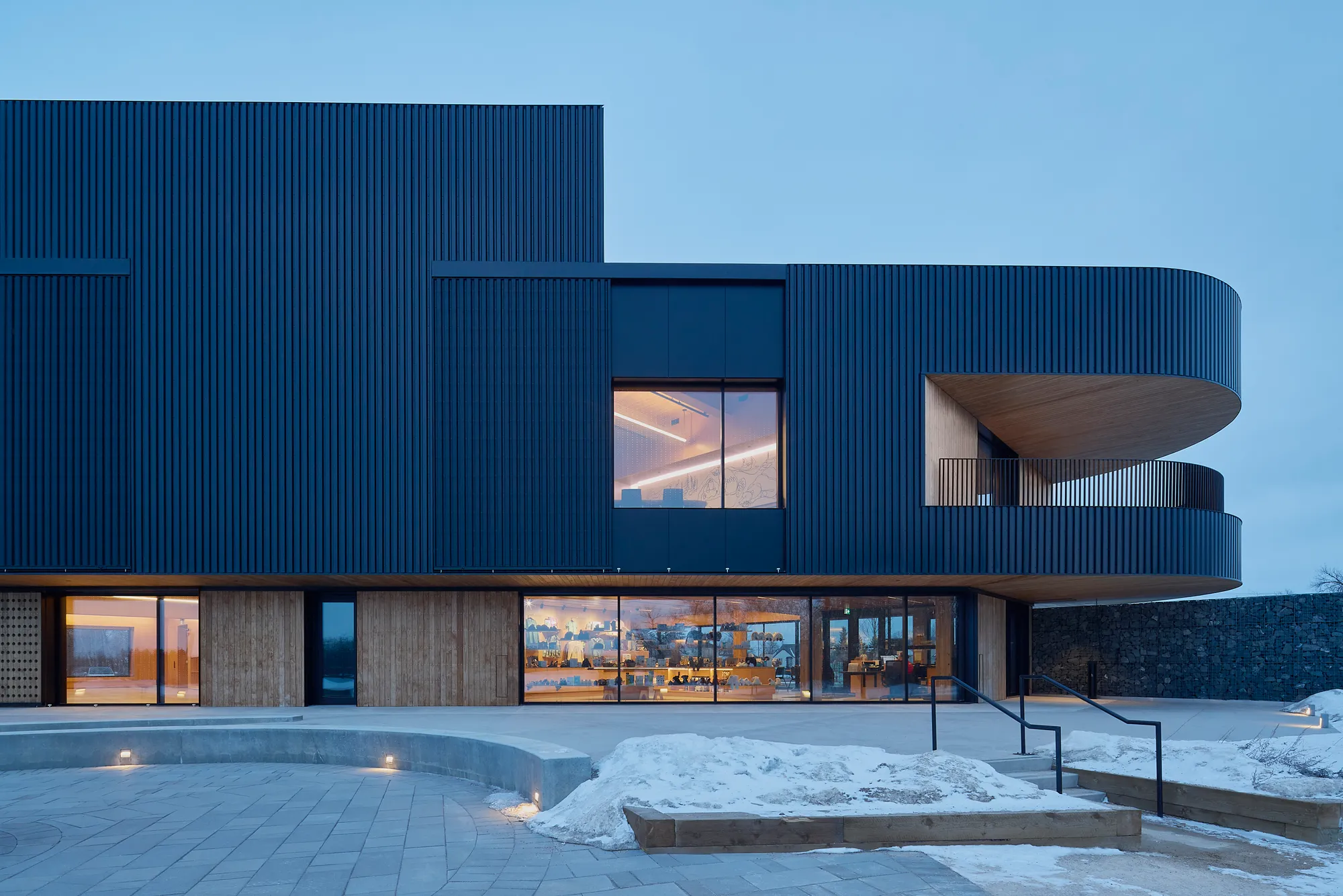 Stantec Plants a Mass Timber Visitor Centre on the Shore of a Reclaimed Pit Lake in Winnipeg