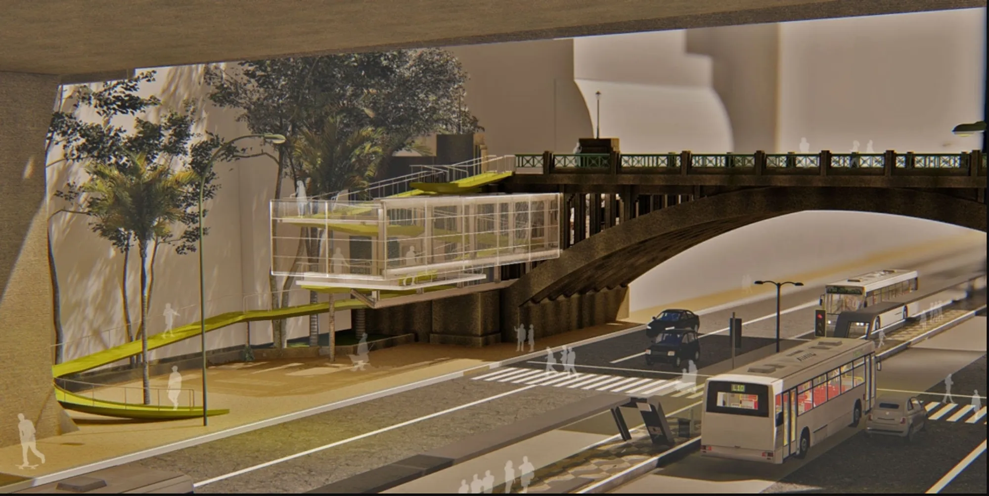 COTIDIANO: A Brief Urban Remedy Reclaims Residual Space Through Urban Design
