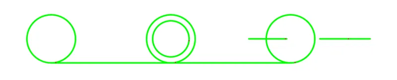 Fig. 3 Marking starting points for the steam locomotive's drive system;source: own elaboration
