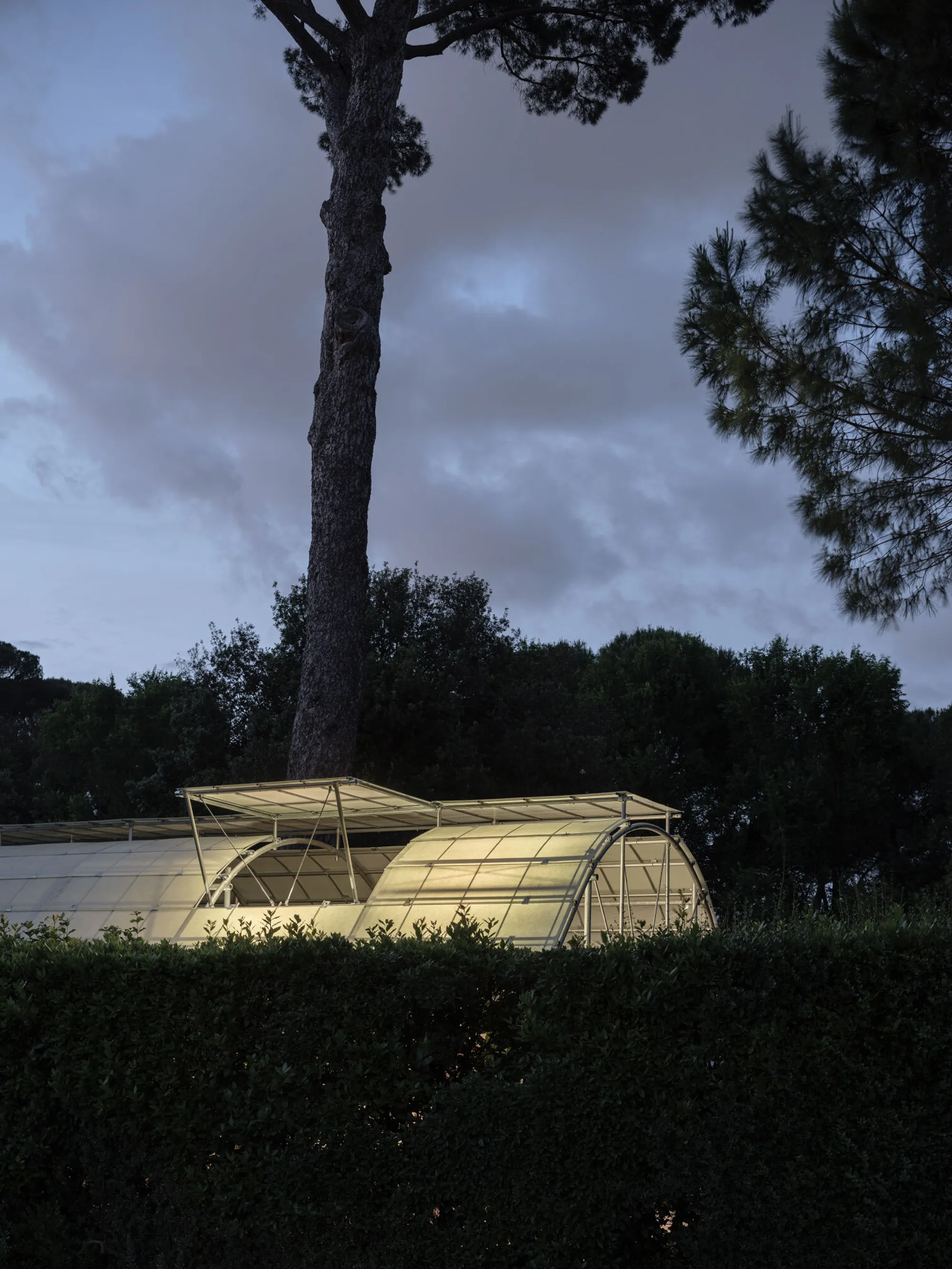 salazarsequeromedina Builds a Glowing Aviary Pavilion in the Gardens of Villa Medici