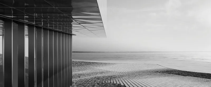 The opera house opens toward Tallinn’s waterfront landscape