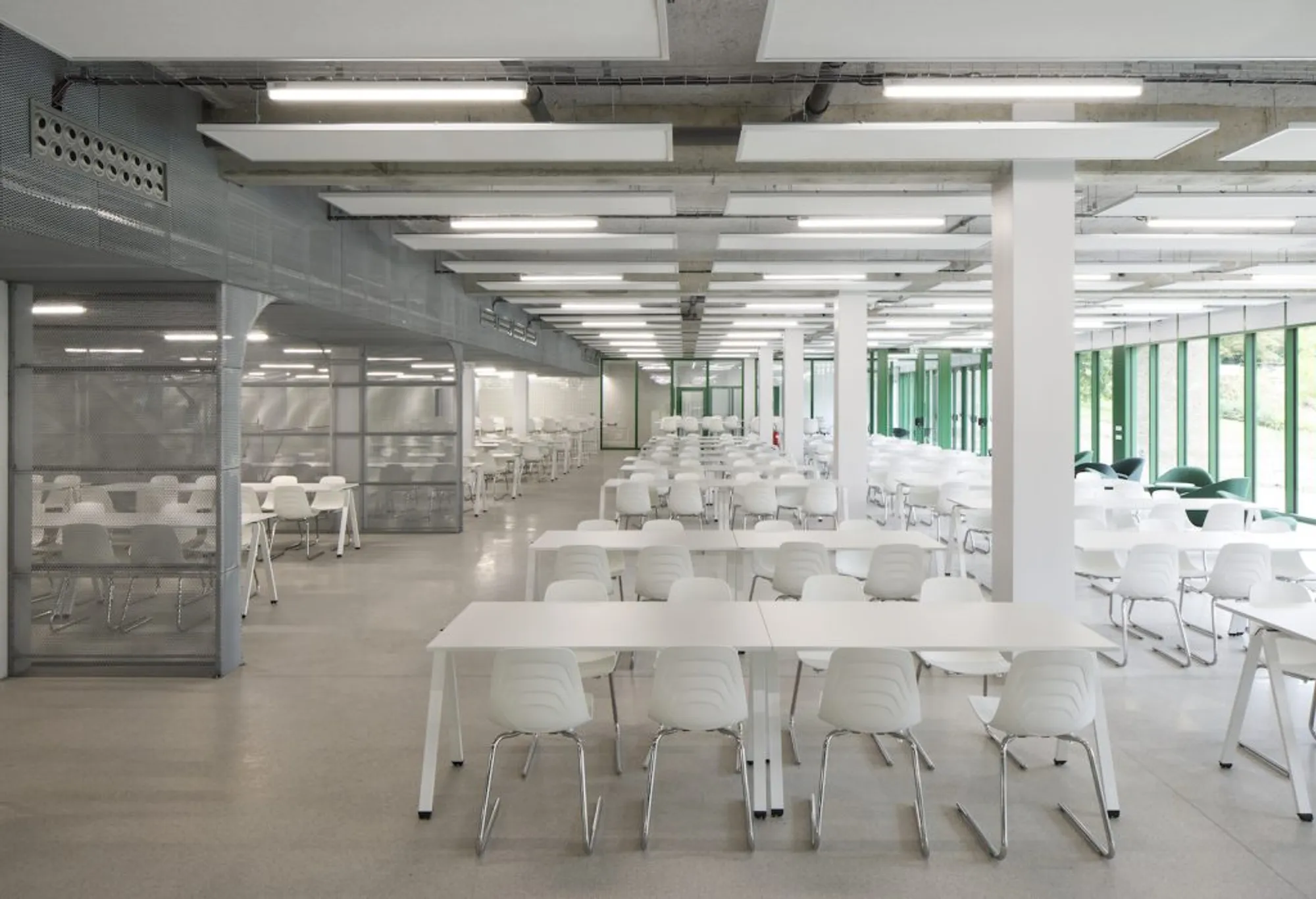 Grispello and Lebeau prioritize the economy of materials and bas-reliefs to create tactile qualities in their work