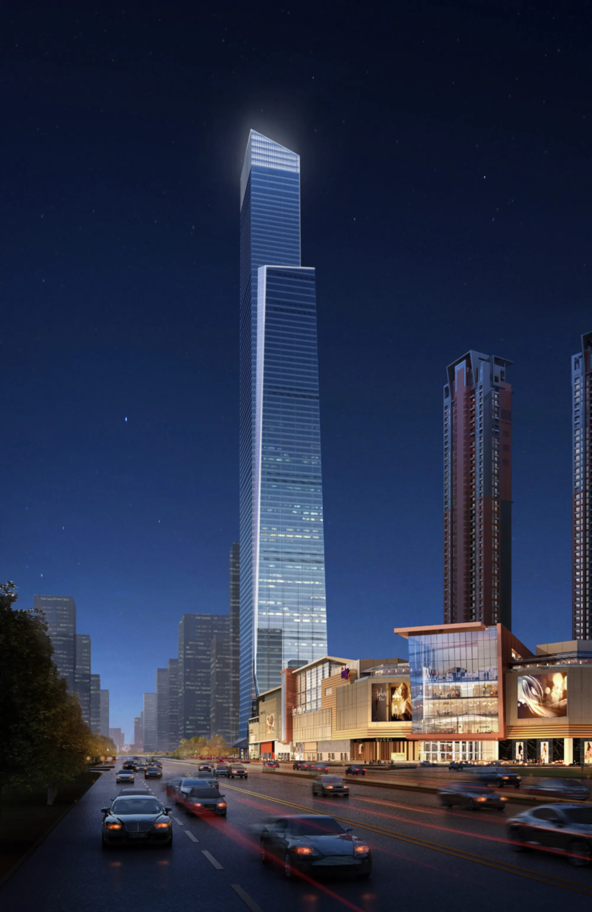 Supertall tower in Nanning, China, is home to the world's highest outdoor pool.
