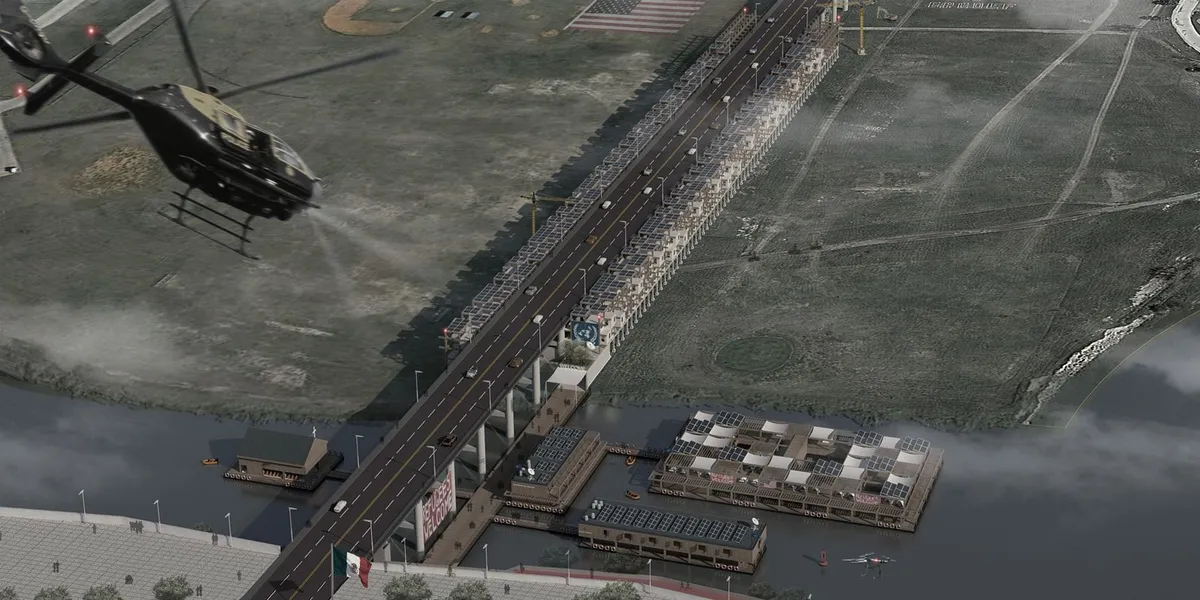 Temporary Habitat: Reimagining a Border Bridge as a Respite Center for Asylum Seekers