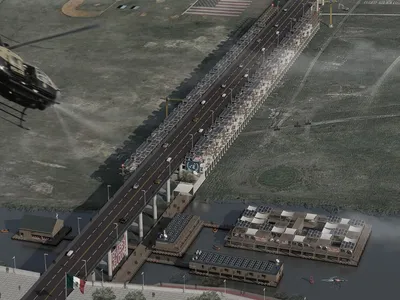 Temporary Habitat: Reimagining a Border Bridge as a Respite Center for Asylum Seekers