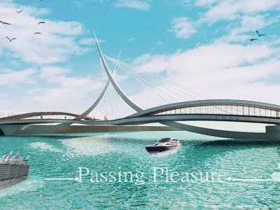 Passing Pleasure: A Pedestrian Bridge Designed to Make You Stay