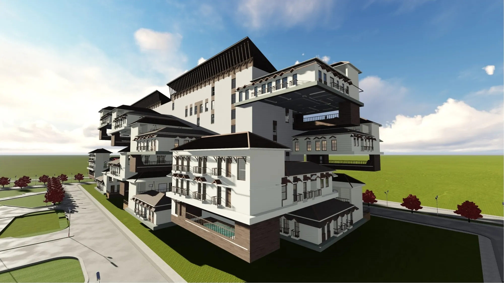 High-End Apartment for New Habitation: Goan Courtyards Reimagined as Urban Living