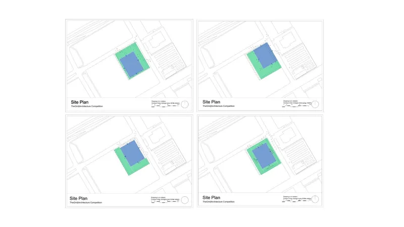 Different placement options were tested, with a focus on access, public spaces, and the site context.