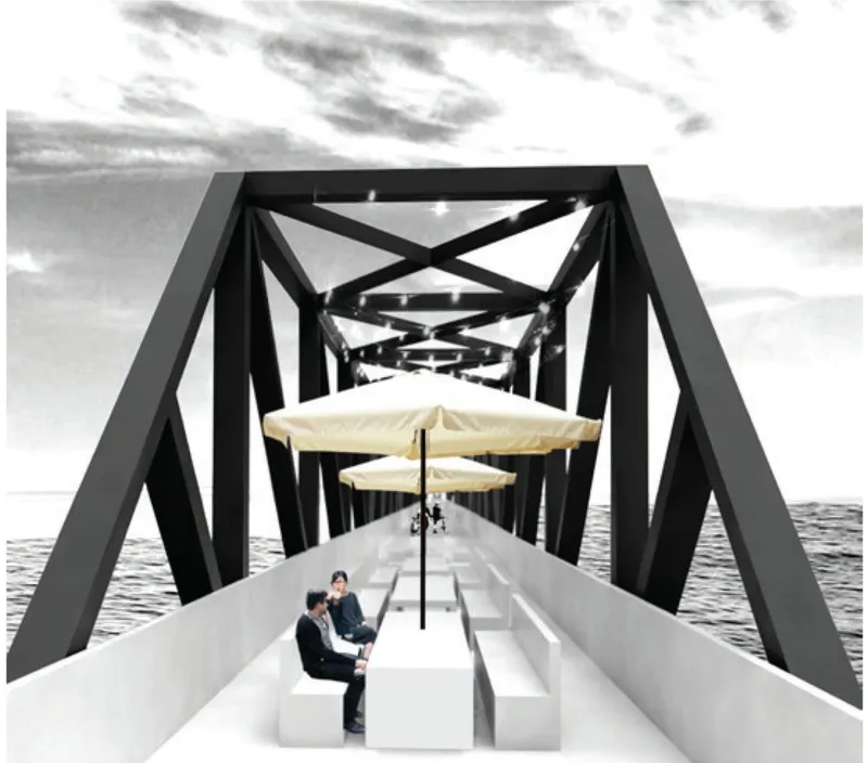 Pop-up workspace and seating module with seasonal shading elements