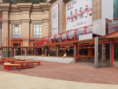 MEET&EAT Hengyang Store by LEL DESIGN STUDIO: A Vibrant Multifunctional Dining Space in Hunan