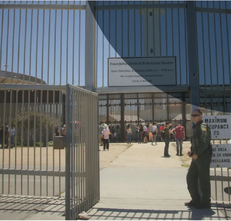 La Puerta de la Esperanza at Friendship Park, a rare site of cross-border family reunions.