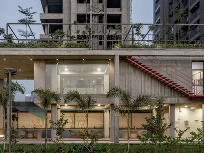 Concrete Shell Pavilion by UA Lab: A Sculptural Community Space in Ahmedabad