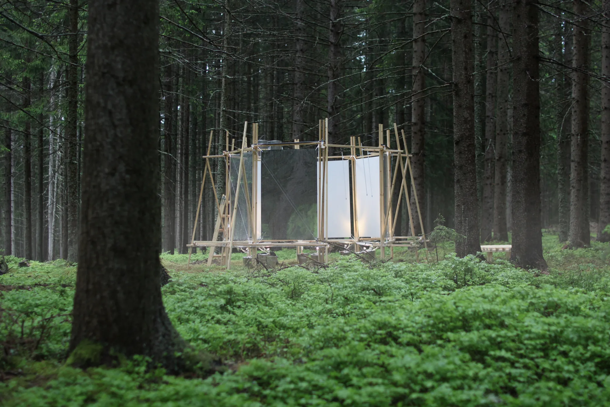 Shapes of Rain Installation by FAR-MS: A Sensory Exploration of Weather, Nature, and Human Perception
