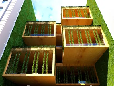Vertical Park with Iranian Garden Approach