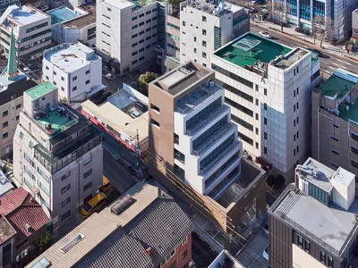 Seocho Staircase Neighborhood Living Facilities by mlnp architects