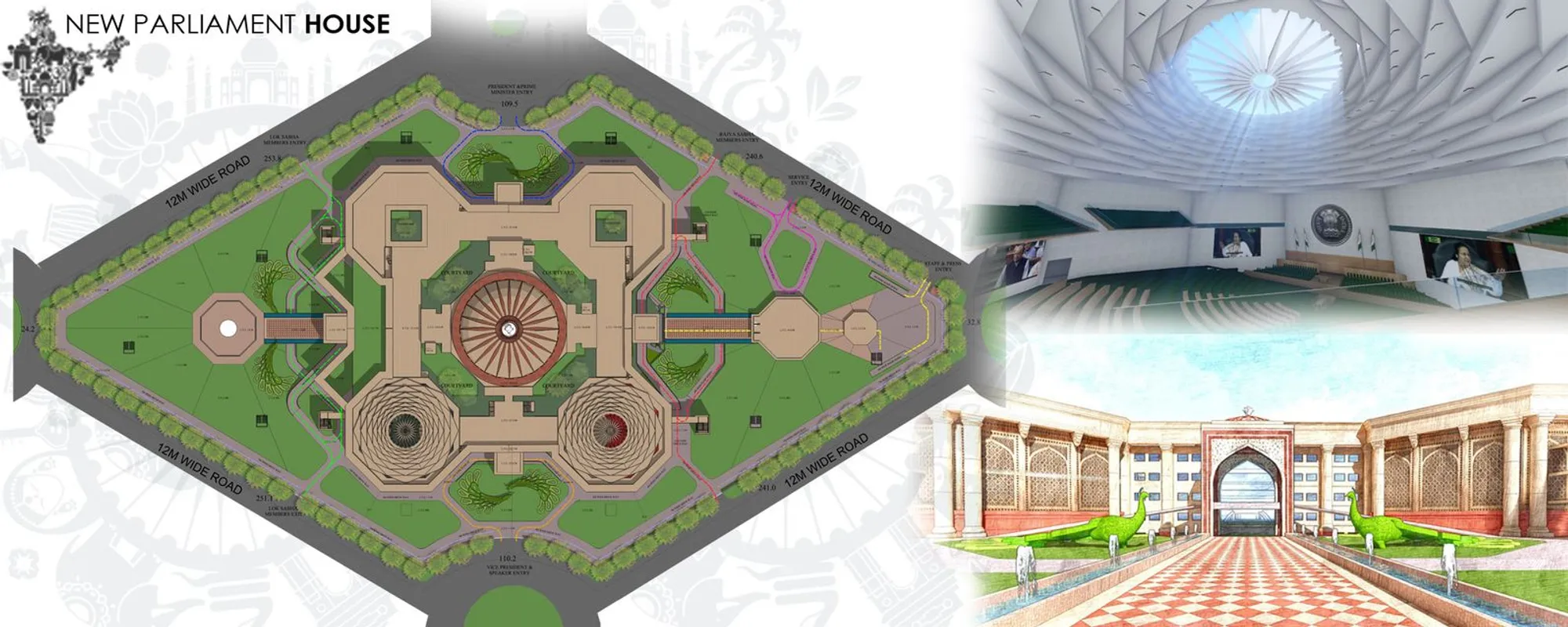 New Parliament House, New Delhi: Monumental Civic Architecture for a Modern Democracy