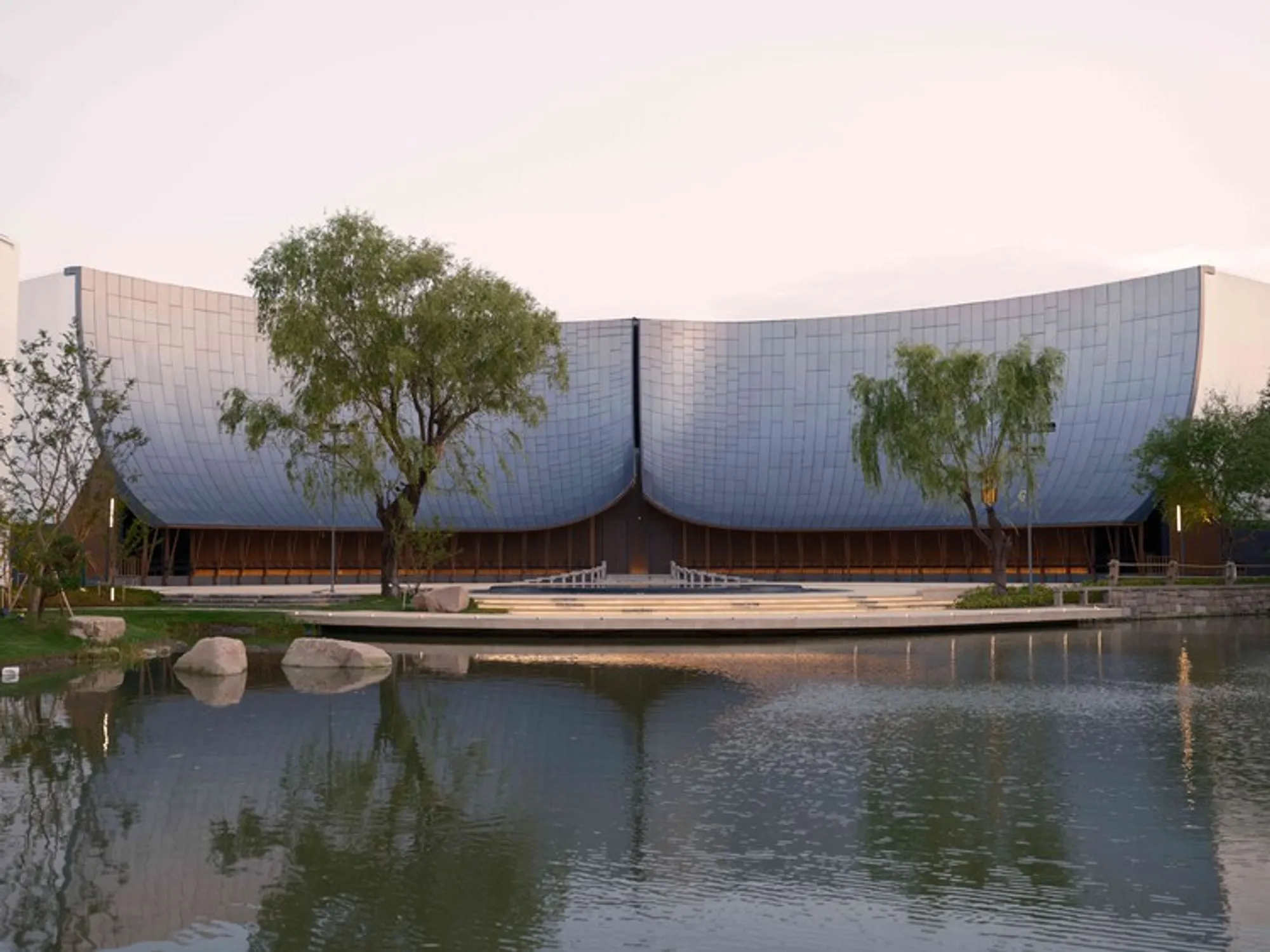 Zhouzhuang Theater Façade Renovation By CAALADI + Practice on Earth: A Contemporary Cultural Transformation