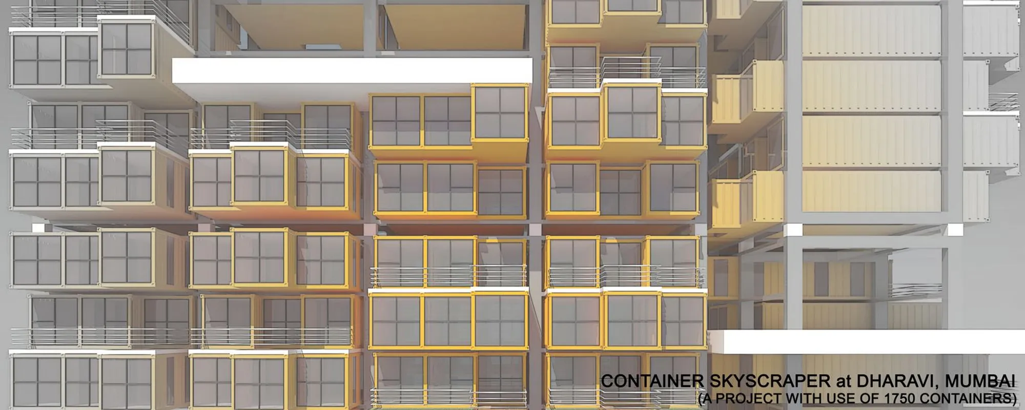 Container Skyscraper at Dharavi, Mumbai