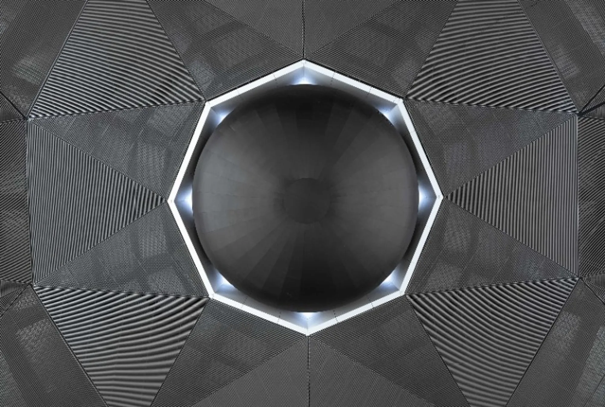 SpY's Black Sphere at CONCÉNTRICO 07: Urban Art Installation