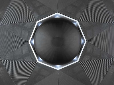 SpY's Black Sphere at CONCÉNTRICO 07: Urban Art Installation