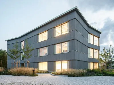 Sustainable Wooden Office Building Design: CADFEM Head Office by nbundm*