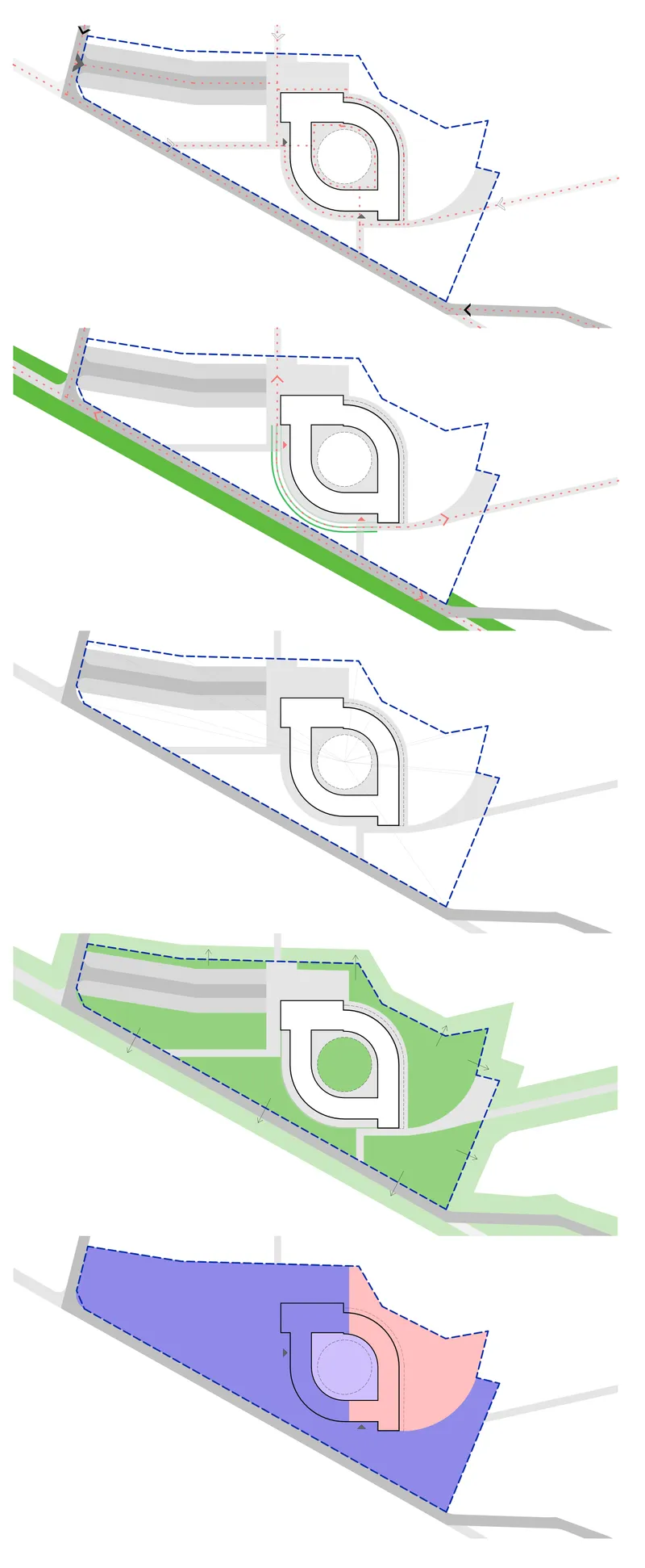Figure 1. Site Development Plan scheme, Author's Design