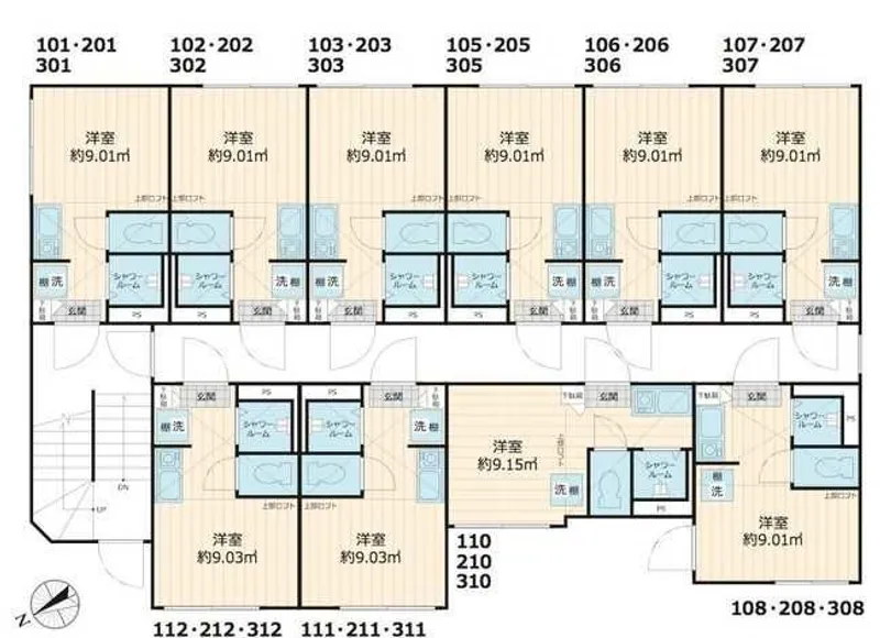 A typical solo apartment layout in Tokyo: Floor plan of the Ququri Complex. Source:https://www.nippon.com/en/news/fnn20200211001/tokyo%E2%80%99s-micro-apartments-see-a-surge-in-popularity-the-secret-of-living-in-a-shoe-box.html