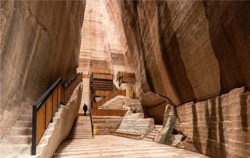 Xu Tiantian – DnA Design and Architecture, Reuse of the Jinyun Quarries (2021-2022), Photo ©Wang Ziling