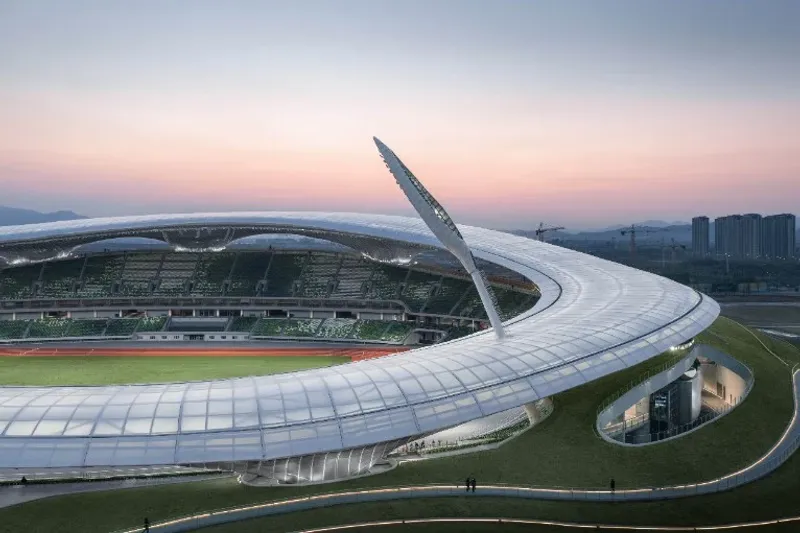 Quzhou Stadium, photography by CreatAR Images 