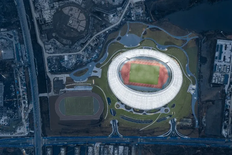 Quzhou Stadium, photography by CreatAR Images