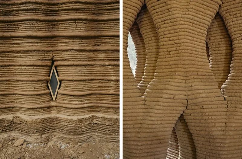 Details 3D Print House by IAAC, Valldaura Labs ©Gregori Civera
