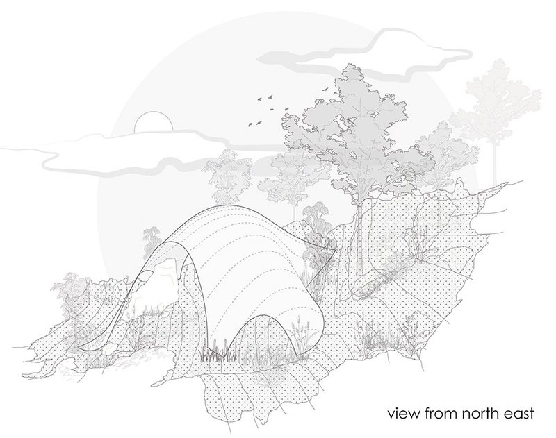 Northeast perspective © Earthscape Studio