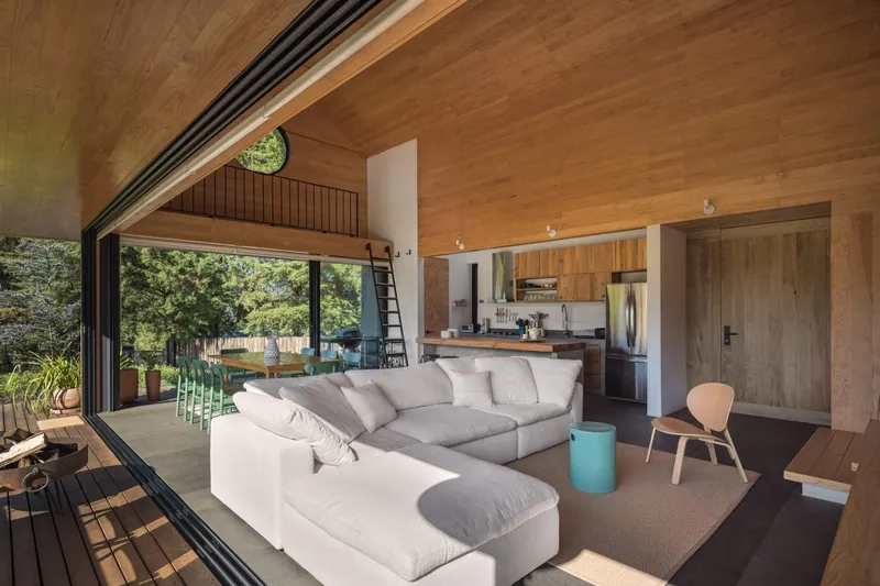 Looking indoors from the outdoor terrace © Luis Gallardo