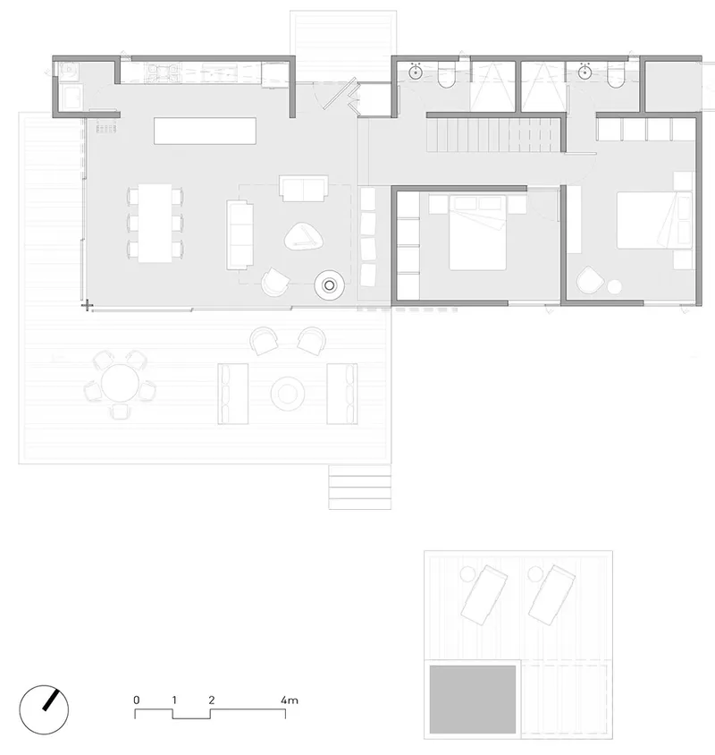 Floor plan © Estudio Atemporal