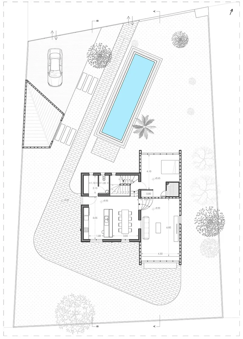 Floor plan © Alexis Papadopoulos Architectural Practice
