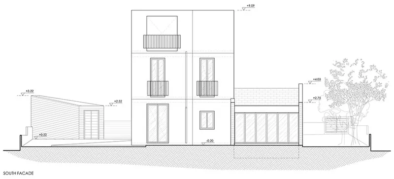 Elevations © Alexis Papadopoulos Architectural Practice