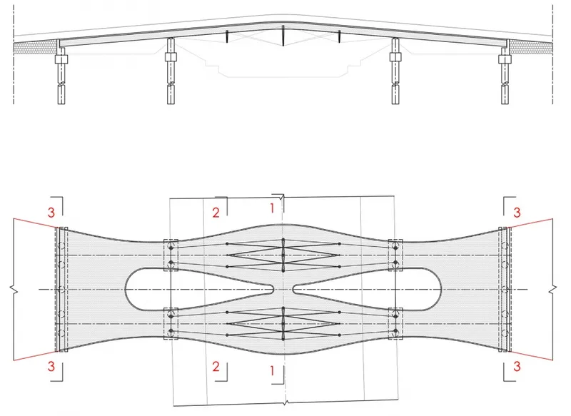 Plan and elevation ©️ 张冰土木方工作室